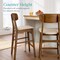 Best Choice Products 2-Piece Farmhouse Counter Height Bar Stool Set w/ Cushioned Seat, Wooden Backrest